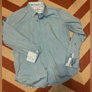 Robert Graham- Large Blue Button-Up Shirt